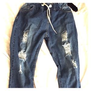Drawstring Jeans